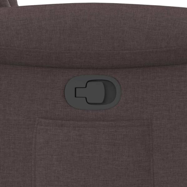Relaxsessel mit Aufstehhilfe Dunkelbraun Stoff