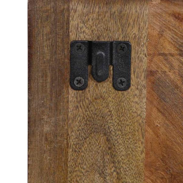 Nachttisch Mehrfarbig 50x27x50 cm Altholz Massiv