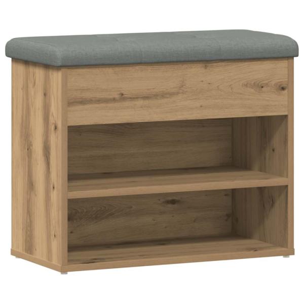 Schuhbank Artisan-Eiche 62x32x50 cm Holzwerkstoff