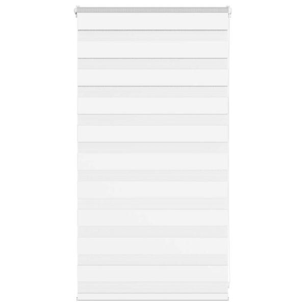 ARDEBO.de - Zebrarollo Weiß 85x100 cm Stoffbreite 80,9 cm Polyester