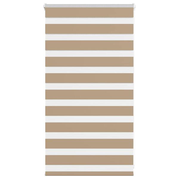 ARDEBO.de - Zebrarollo Sandbraun 90x100 cm Stoffbreite 85,9 cm Polyester