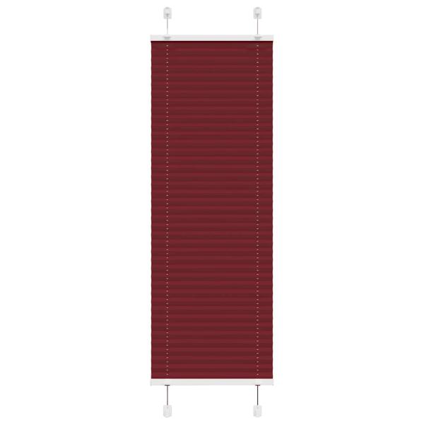 ARDEBO.de - Plissee Bordeauxrot 40x100 cm Stoffbreite 39,4 cm Polyester