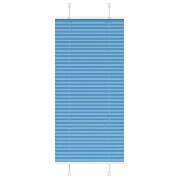 ARDEBO.de - Plissee Blau 60x150 cm Stoffbreite 59,4 cm Polyester
