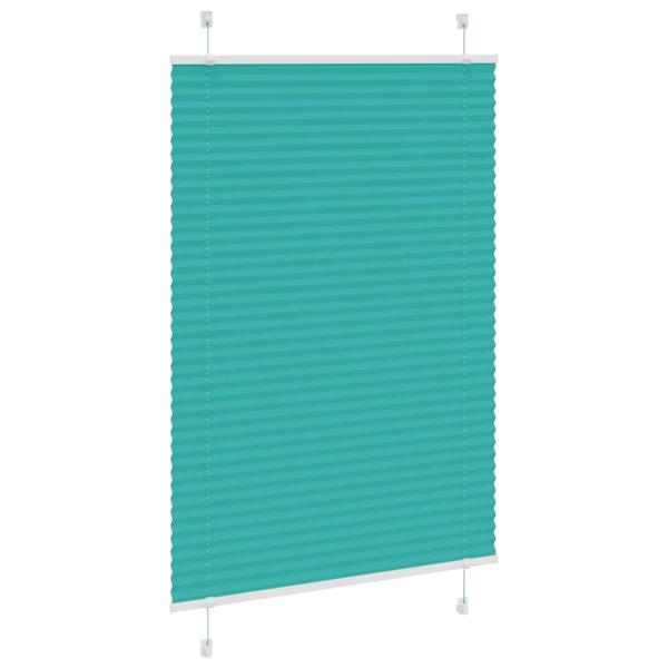 Plissee Petrolgrün 90x100 cm Stoffbreite 89,4 cm Polyester