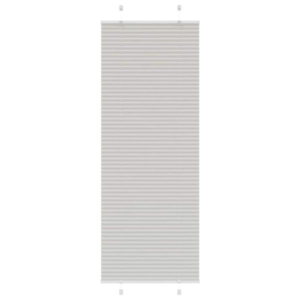 Plissee Hellgrau 70x200 cm Stoffbreite 69,4 cm Polyester