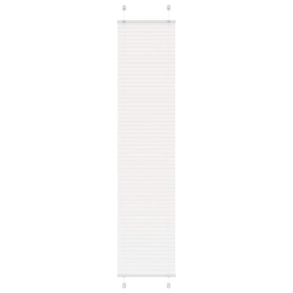 ARDEBO.de - Plissee Weiß 45x200 cm Stoffbreite 44,4 cm Polyester