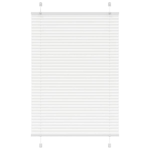 ARDEBO.de - Plissee Weiß 85x150 cm Stoffbreite 84,4 cm Polyester