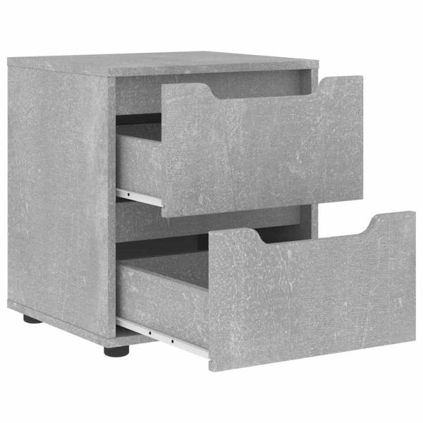 Nachttisch VISNES Betongrau 45x40x50 cm Holzwerkstoff