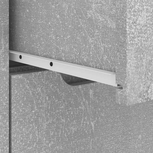 Nachttisch VISNES Betongrau 45x40x50 cm Holzwerkstoff