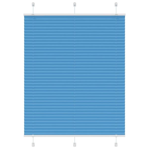 ARDEBO.de - Plissee Blau 105x150 cm Stoffbreite 104,4 cm Polyester