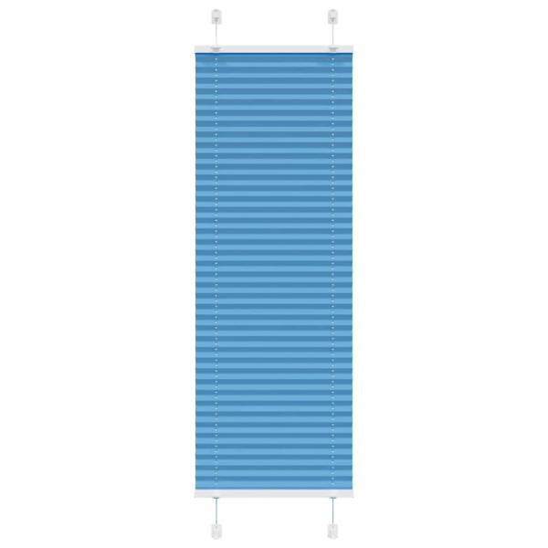 ARDEBO.de - Plissee Blau 45x150 cm Stoffbreite 44,4 cm Polyester