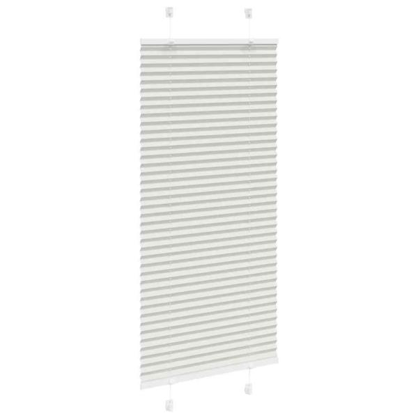 Plissee Hellgrau 65x100 cm Stoffbreite 64,4 cm Polyester