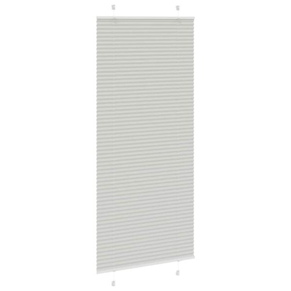 Plissee Hellgrau 85x200 cm Stoffbreite 84,4 cm Polyester