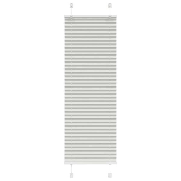 ARDEBO.de - Plissee Hellgrau 50x150 cm Stoffbreite 49,4 cm Polyester