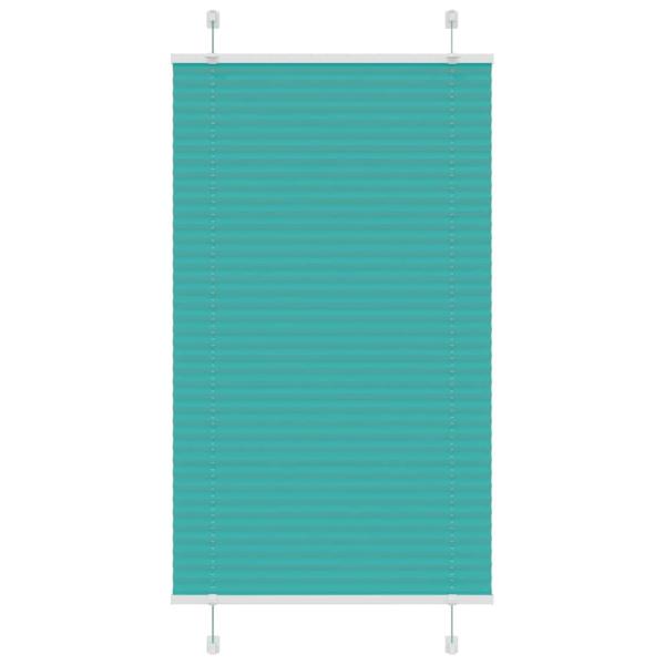 ARDEBO.de - Plissee Petrolgrün 70x100 cm Stoffbreite 69,4 cm Polyester