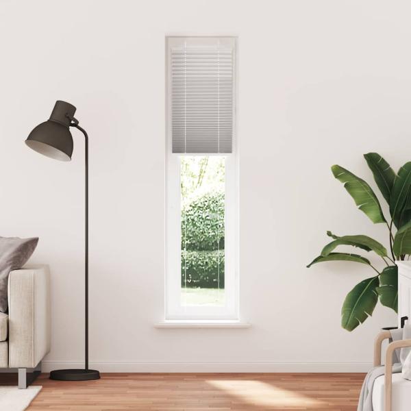 ARDEBO.de - Plissee Hellgrau 50x200 cm Stoffbreite 49,4 cm Polyester