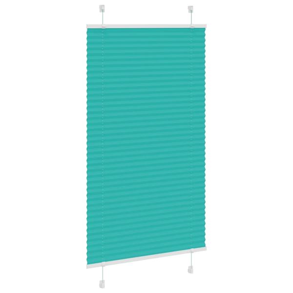 Plissee Petrolgrün 80x100 cm Stoffbreite 79,4 cm Polyester