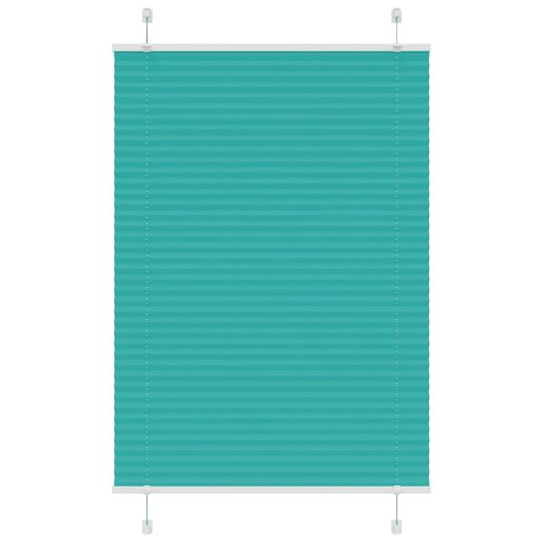 ARDEBO.de - Plissee Petrolgrün 95x100 cm Stoffbreite 94,4 cm Polyester