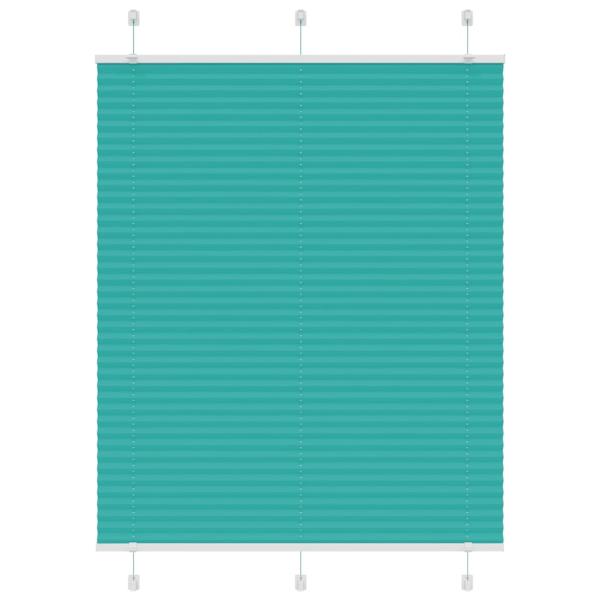 ARDEBO.de - Plissee Petrolgrün 105x100 cm Stoffbreite 104,4 cm Polyester