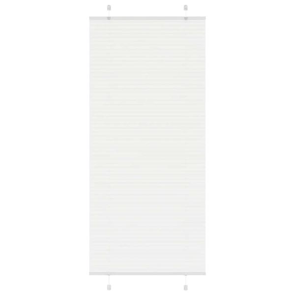 ARDEBO.de - Plissee Weiß 90x200 cm Stoffbreite 89,4 cm Polyester