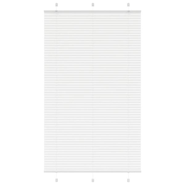 ARDEBO.de - Plissee Weiß 115x200 cm Stoffbreite 114,4 cm Polyester