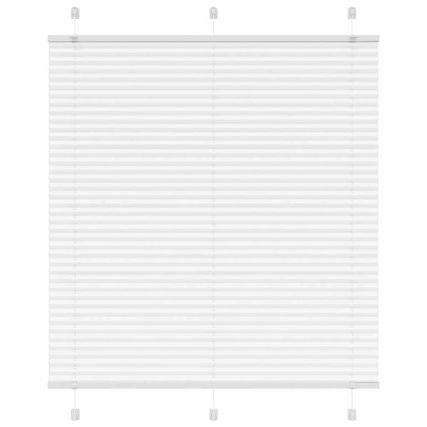 ARDEBO.de - Plissee Weiß 115x150 cm Stoffbreite 114,4 cm Polyester