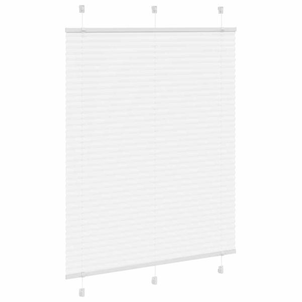 Plissee Weiß 105x150 cm Stoffbreite 104,4 cm Polyester