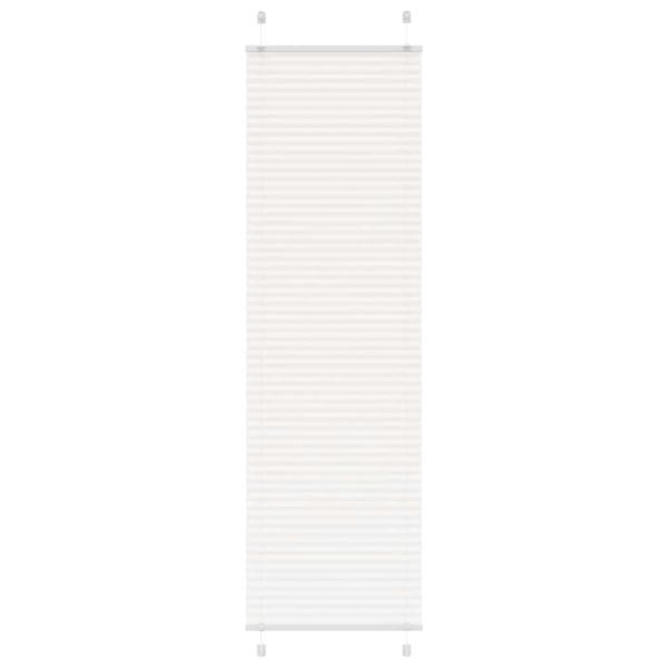 ARDEBO.de - Plissee Weiß 55x200 cm Stoffbreite 54,4 cm Polyester