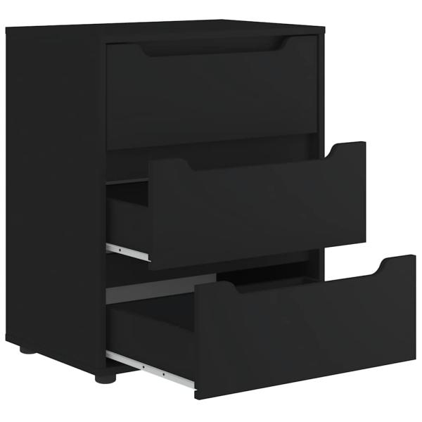 Sideboard VISNES Schwarz 60x40x73 cm Holzwerkstoff
