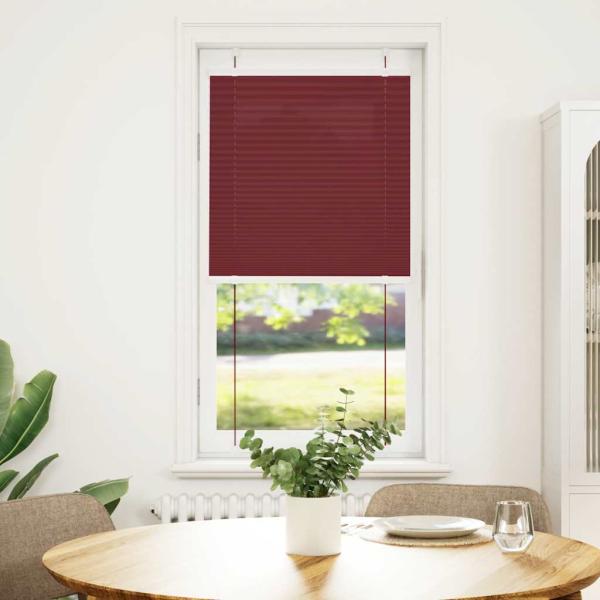 ARDEBO.de - Plissee Bordeauxrot 55x100 cm Stoffbreite 54,4 cm Polyester