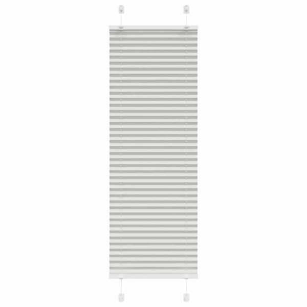 ARDEBO.de - Plissee Hellgrau 45x150 cm Stoffbreite 44,4 cm Polyester