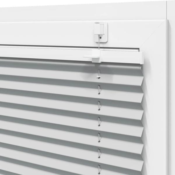 ARDEBO.de - Plissee Hellgrau 60x100 cm Stoffbreite 59,4 cm Polyester