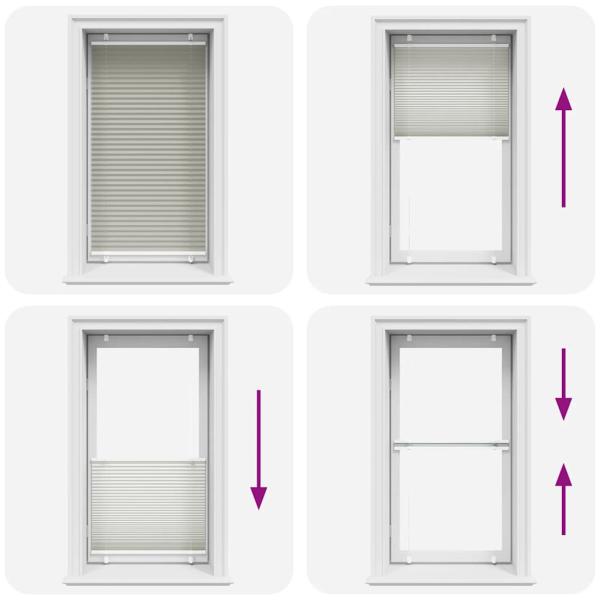 Plissee Hellgrau 80x150 cm Stoffbreite 79,4 cm Polyester