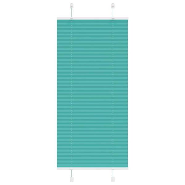 ARDEBO.de - Plissee Petrolgrün 65x100 cm Stoffbreite 64,4 cm Polyester