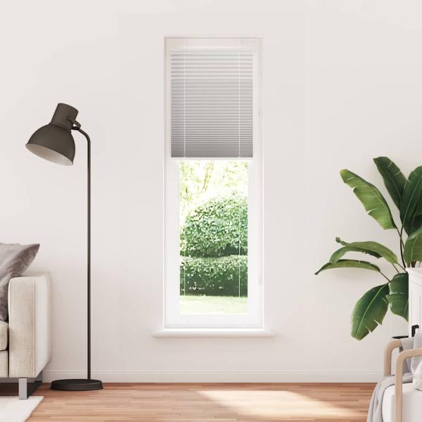 ARDEBO.de - Plissee Hellgrau 55x200 cm Stoffbreite 54,4 cm Polyester