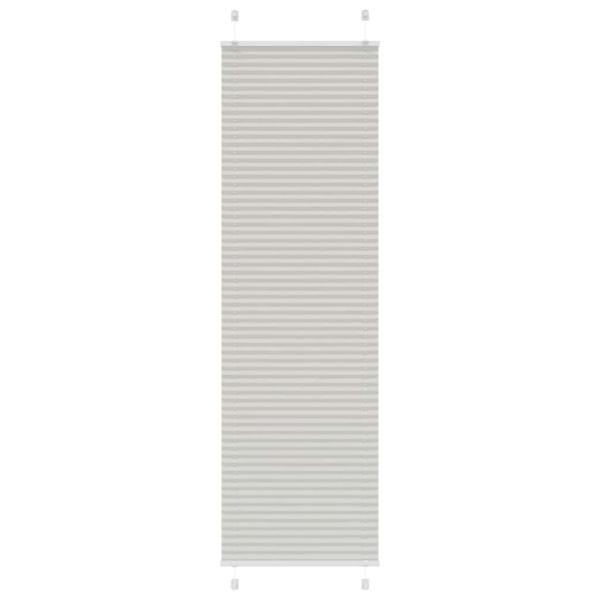 Plissee Hellgrau 55x200 cm Stoffbreite 54,4 cm Polyester