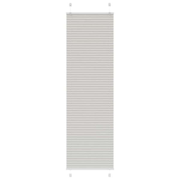 Plissee Hellgrau 65x200 cm Stoffbreite 64,4 cm Polyester