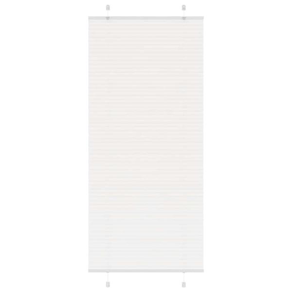 ARDEBO.de - Plissee Weiß 85x200 cm Stoffbreite 84,4 cm Polyester