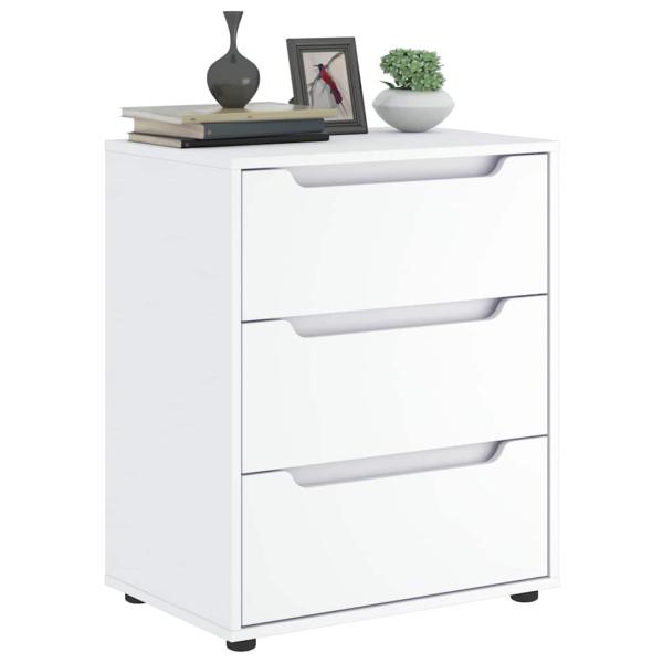 ARDEBO.de - Sideboard VISNES Weiß 60x40x73 cm Holzwerkstoff