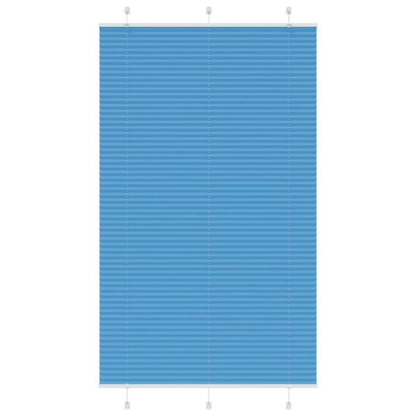 ARDEBO.de - Plissee Blau 120x200 cm Stoffbreite 119,4 cm Polyester