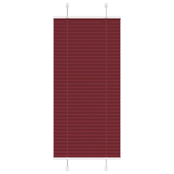 ARDEBO.de - Plissee Bordeauxrot 60x100 cm Stoffbreite 59,4 cm Polyester