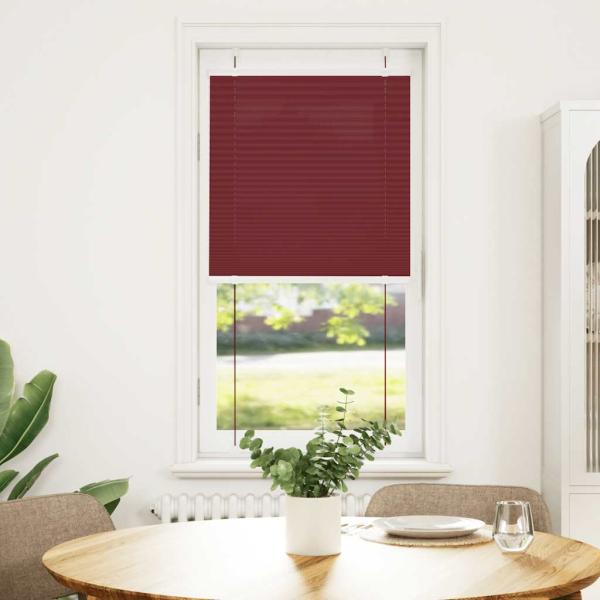 Plissee Bordeauxrot 60x100 cm Stoffbreite 59,4 cm Polyester