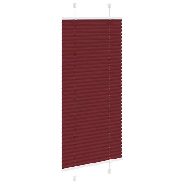 Plissee Bordeauxrot 60x100 cm Stoffbreite 59,4 cm Polyester