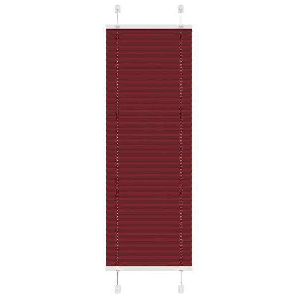 ARDEBO.de - Plissee Bordeauxrot 45x100 cm Stoffbreite 44,4 cm Polyester