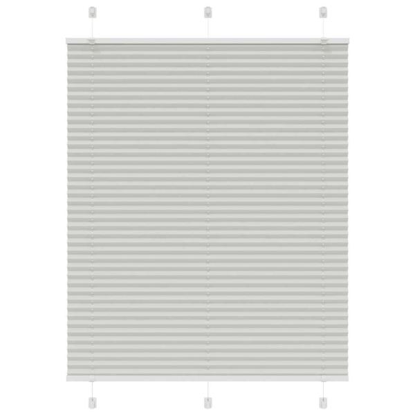 ARDEBO.de - Plissee Hellgrau 105x100 cm Stoffbreite 104,4 cm Polyester