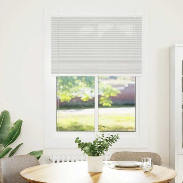 Plissee Hellgrau 95x150 cm Stoffbreite 94,4 cm Polyester