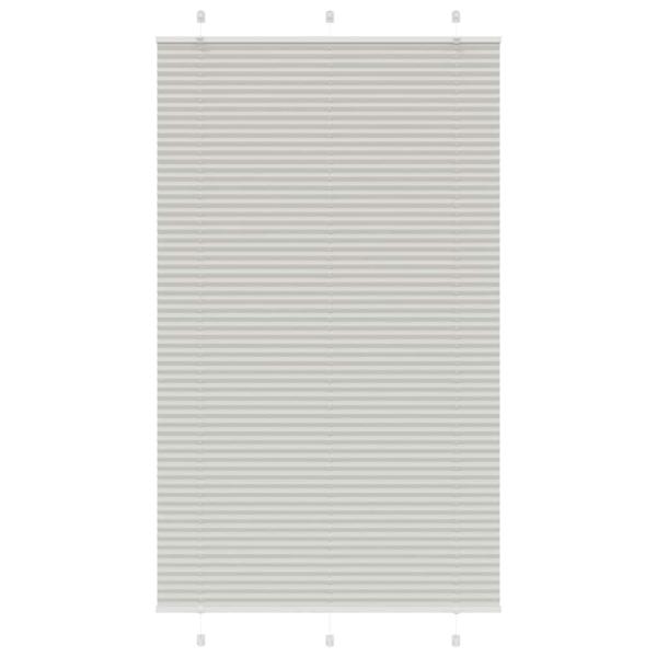 ARDEBO.de - Plissee Hellgrau 115x200 cm Stoffbreite 114,4 cm Polyester