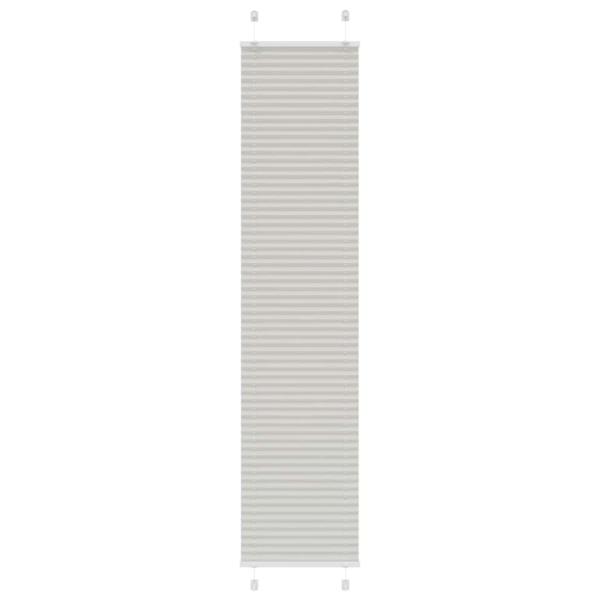 ARDEBO.de - Plissee Hellgrau 40x200 cm Stoffbreite 39,4 cm Polyester