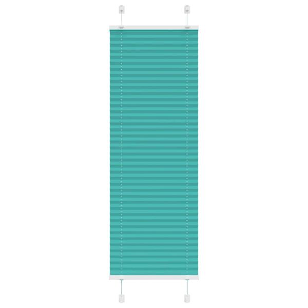 ARDEBO.de - Plissee Petrolgrün 50x100 cm Stoffbreite 49,4 cm Polyester