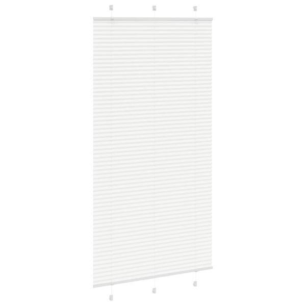 Plissee Weiß 105x200 cm Stoffbreite 104,4 cm Polyester